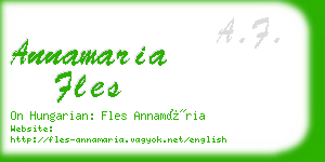 annamaria fles business card